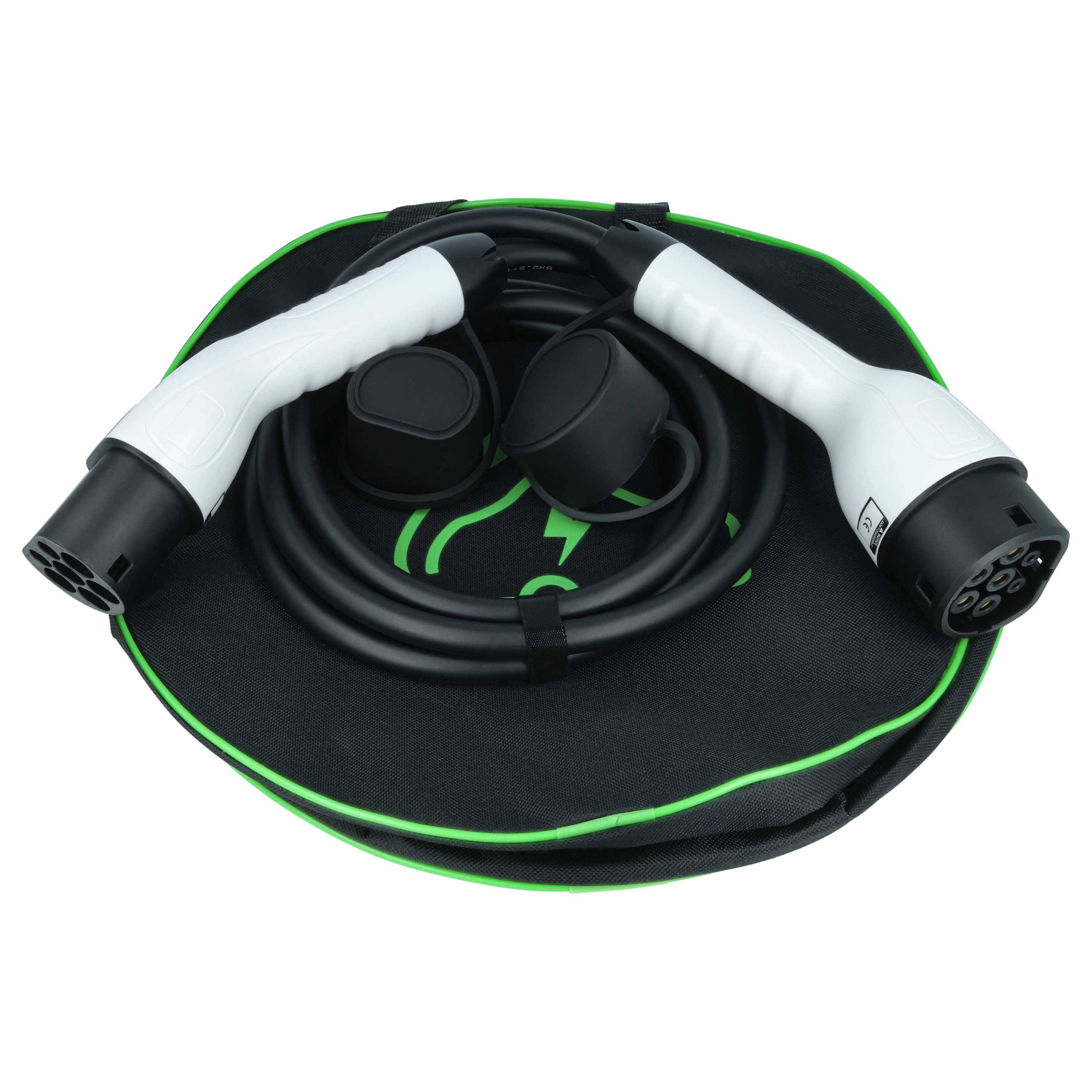 vhbw Typ 2 Ladekabel 11 kW 16 A 3-phasig 3 m für E-Auto | Kabel für Wallbox & Ladestation-0