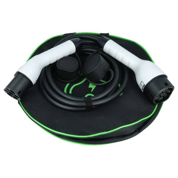 vhbw Typ 2 Ladekabel 11 kW 16 A 3-phasig 3 m für E-Auto | Kabel für Wallbox & Ladestation