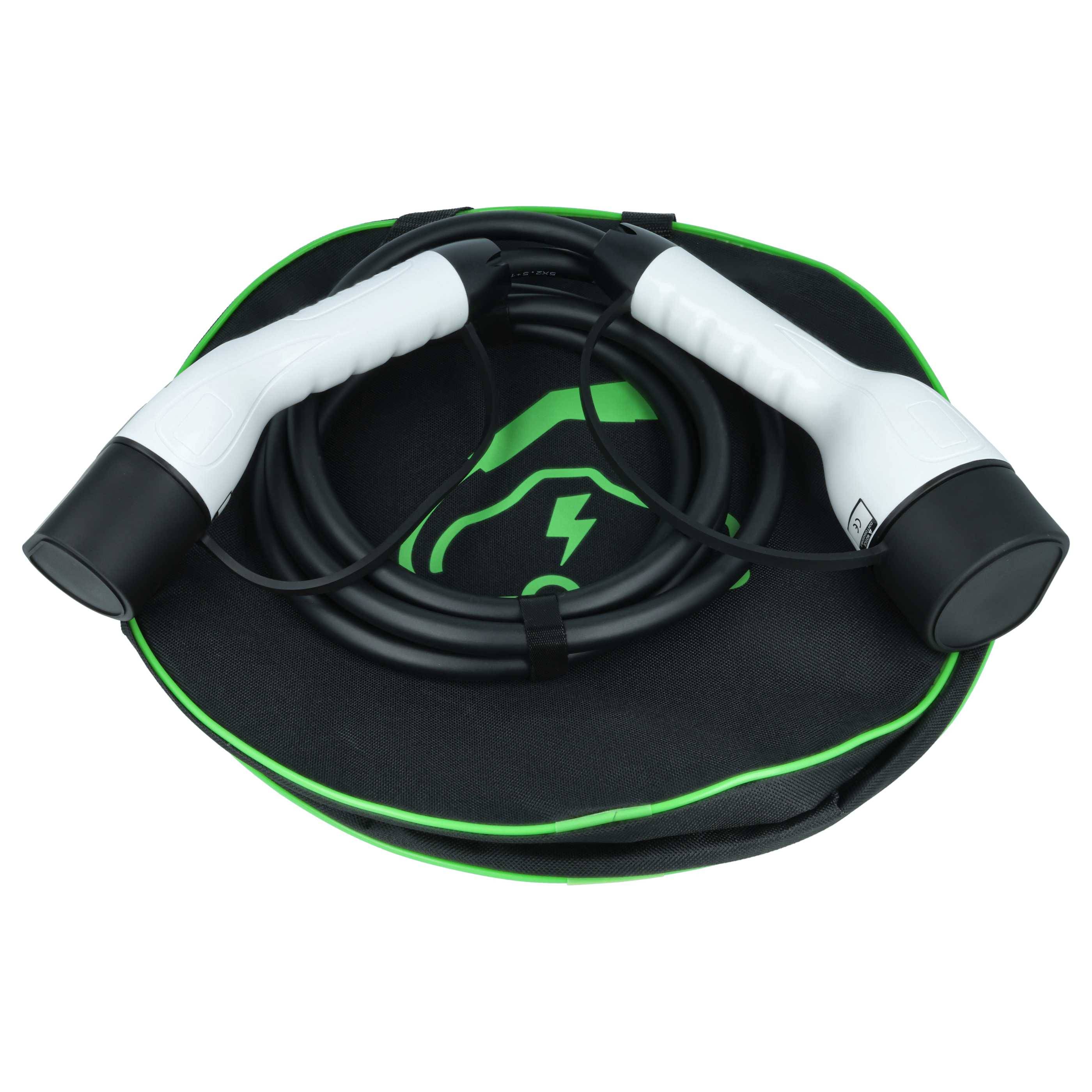 vhbw Typ 2 Ladekabel 11 kW 16 A 3-phasig 3 m für E-Auto | Kabel für Wallbox & Ladestation-1