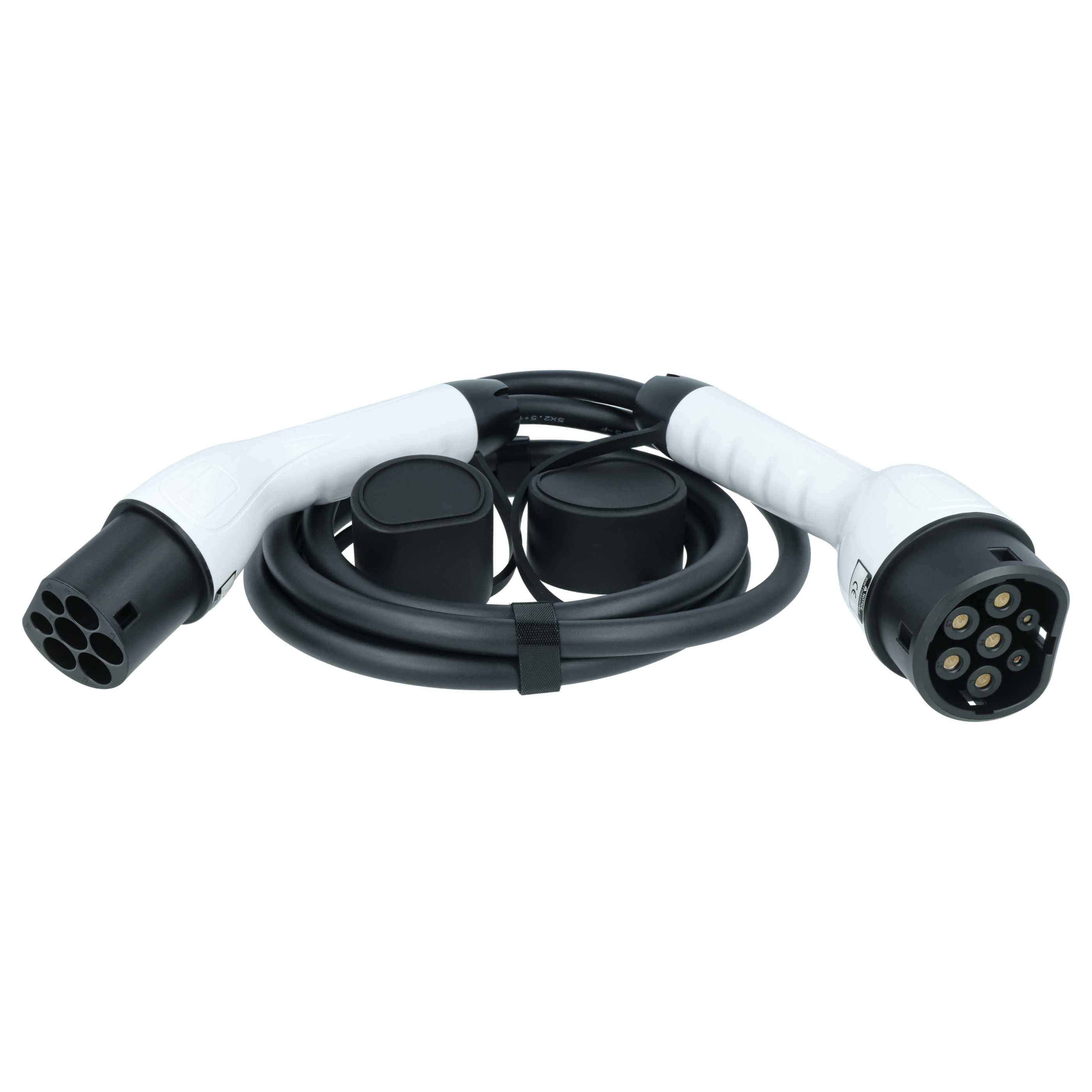vhbw Typ 2 Ladekabel 11 kW 16 A 3-phasig 3 m für E-Auto | Kabel für Wallbox & Ladestation-2