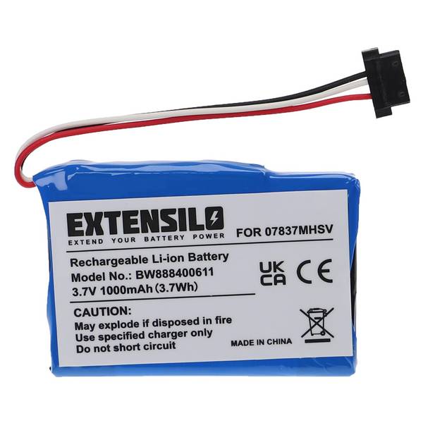 EXTENSILO Akku kompatibel mit Becker Traffic Assist Z201 | Z203, Z 113, Z200, Z204, Z205 GPS Navigation Navi (1000 mAh