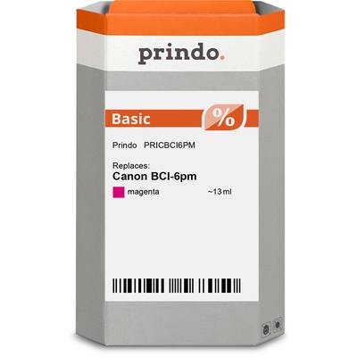 Prindo BASIC: DIE preiswerte Alternative, Top Qualität, ggf. keine Füllstandsanzeige - kompatibel mit Canon BCI-6pm (471