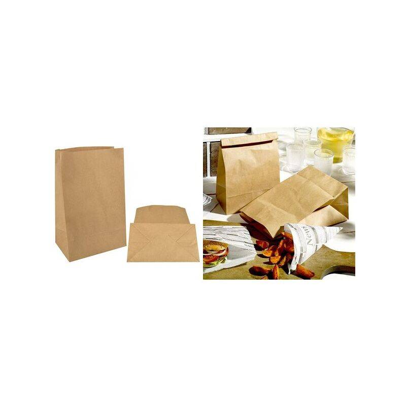 PAPSTAR Papiertüten mit Blockboden, 220 x 185 x 97 mm-0