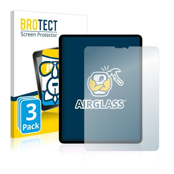 3x BROTECT AirGlass Schutzglas Folie für Apple iPad Pro 11 WiFi 2021 (3.