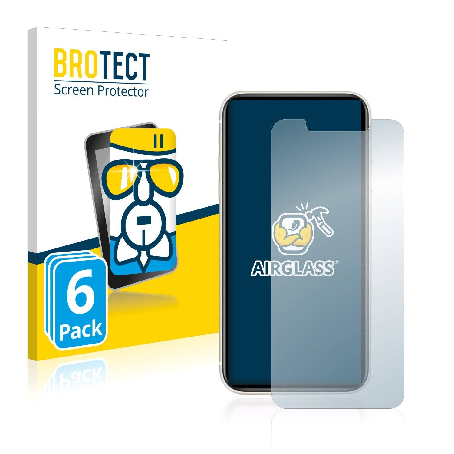 6x BROTECT AirGlass Schutzglas Folie für Apple iPhone-0