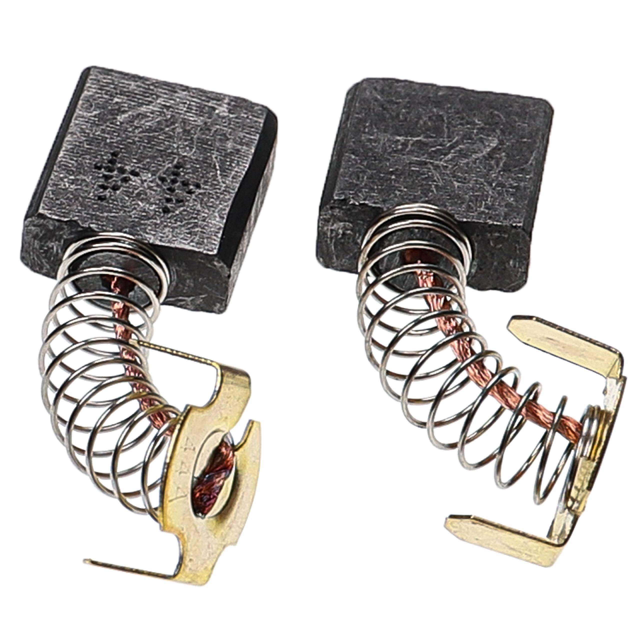 vhbw 2x Kohlebürste 7 x 17 x 17 mm kompatibel mit Hitachi PDL180A | PDL230, M12V, M12V2, M12SA, M12SA2, PH-85, PSM-9-1