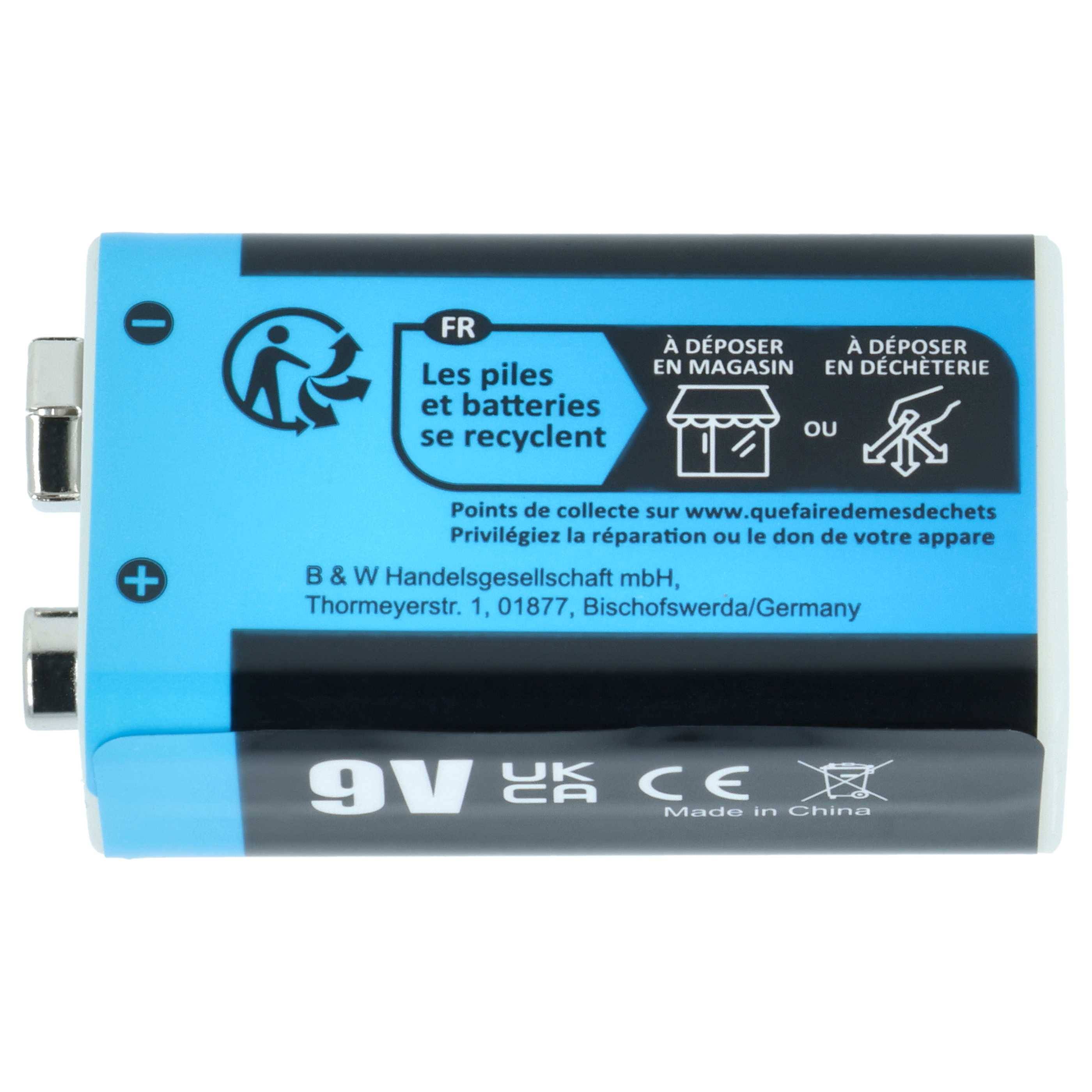 EXTENSILO 2x 9V-Akku Block für diverse Geräte (1 Ah, 9 V, Li-Ion) | ready-to-use, mit Micro USB Buchse-2
