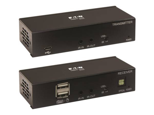 Eaton Tripp Lite Series DisplayPort to HDMI over Cat6 Extender Kit with KVM Support, 4K 60Hz, 4:4:4, USB, PoC, HDCP 2.2,