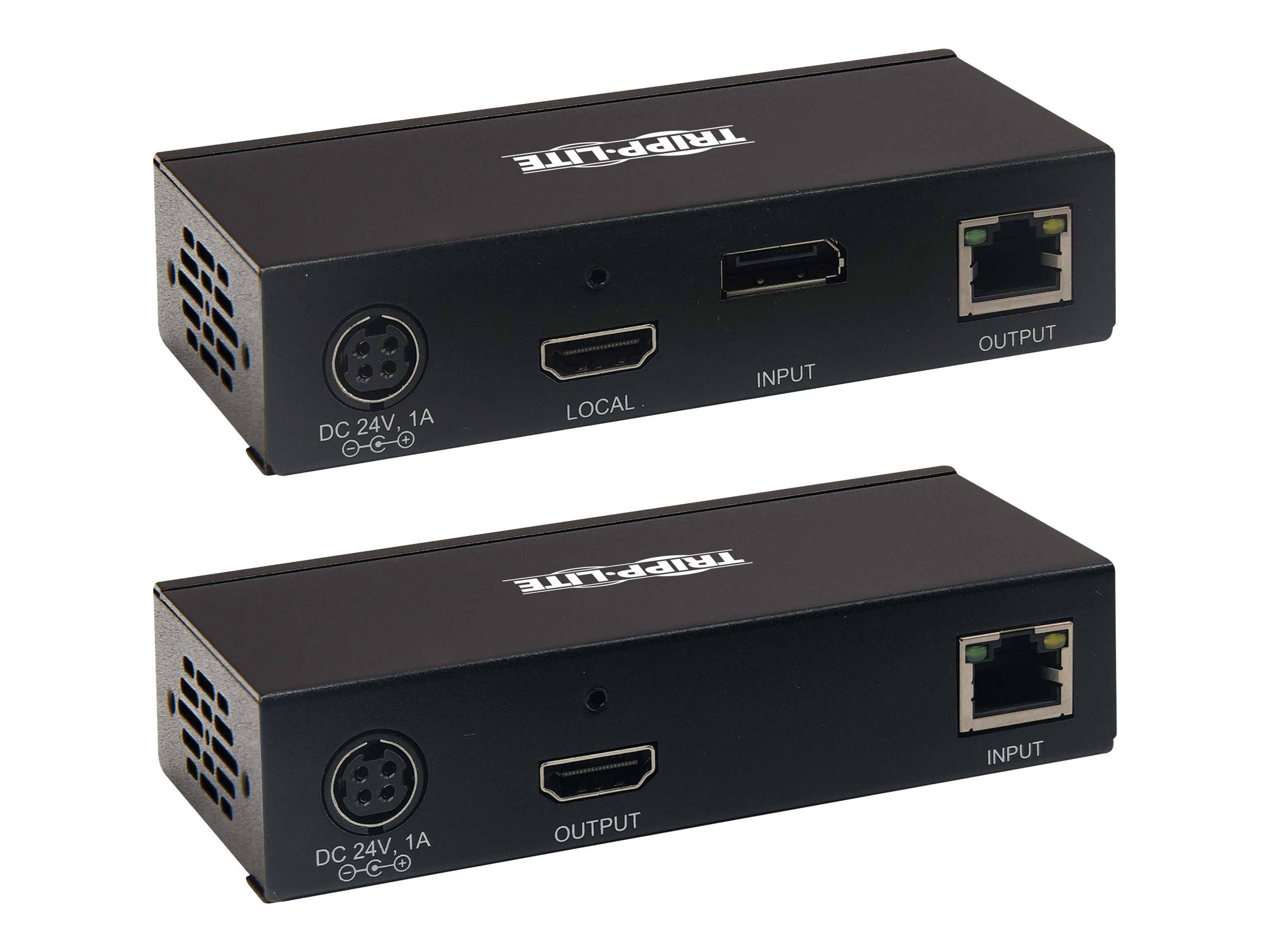 Eaton Tripp Lite Series DisplayPort to HDMI over Cat6 Extender Kit with KVM Support, 4K 60Hz, 4:4:4, USB, PoC, HDCP 2.2,-1