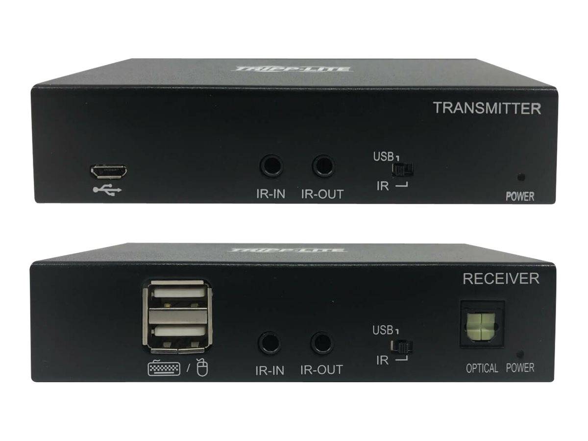 Eaton Tripp Lite Series DisplayPort to HDMI over Cat6 Extender Kit with KVM Support, 4K 60Hz, 4:4:4, USB, PoC, HDCP 2.2,-3