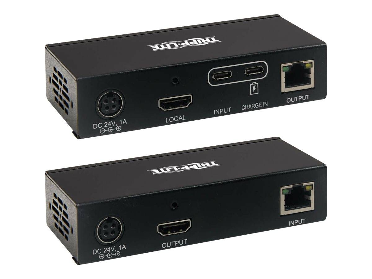 Eaton Tripp Lite Series USB C to HDMI over Cat6 Extender Kit with KVM Support, 4K 60Hz, 4:4:4, Transmitter/Receiver, USB-3