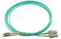 BLUEOPTICS - Duplex LWL Patchkabel LC-SC Multimode OM3 1 Meter-0