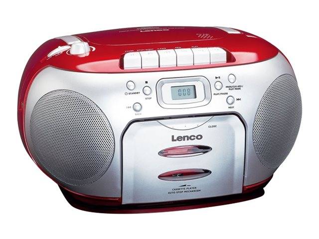 Lenco SCD-420 - Ghettoblaster - Silber, Rot-5
