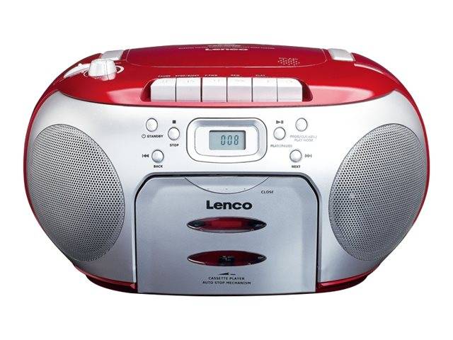 Lenco SCD-420 - Ghettoblaster - Silber, Rot-6
