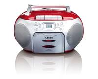 Lenco SCD-420 - Ghettoblaster - Silber, Rot-7