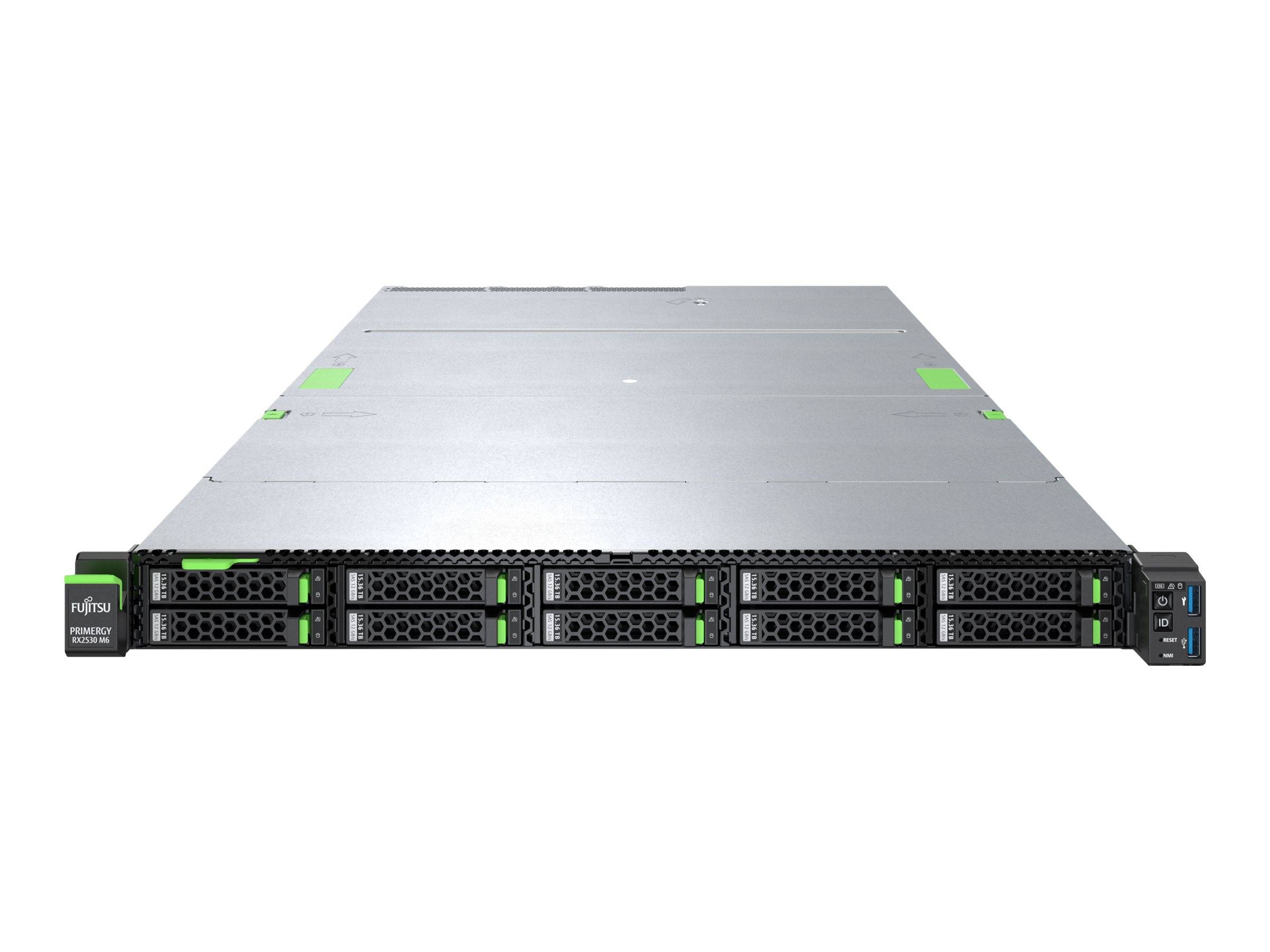 Fujitsu PRIMERGY RX2530 M6 - Server - Rack-Montage - 1U - zweiweg - 1 x Xeon Silver 4309Y / 2.8 GHz - RAM 16 GB - SATA --1