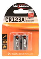 Ansmann 1510-0023, Einwegbatterie, CR123A, Lithium, 3 V, 2 Stück(e), 1500 mAh-0