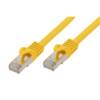 RJ45 Patchkabel m. CAT 7 Rohkabel PIMF gelb 7,5m