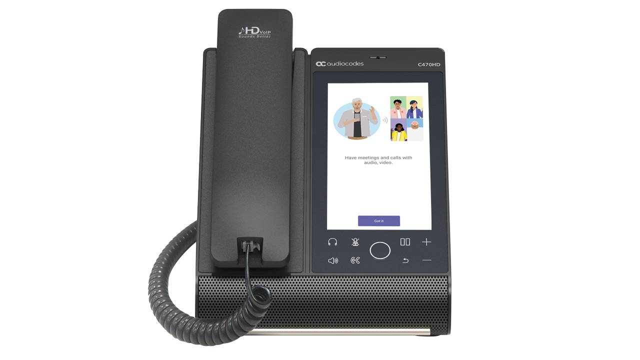 AudioCodes C470HD - VoIP-Telefon - mit Bluetooth-Schnittstelle mit Rufnummernanzeige-1