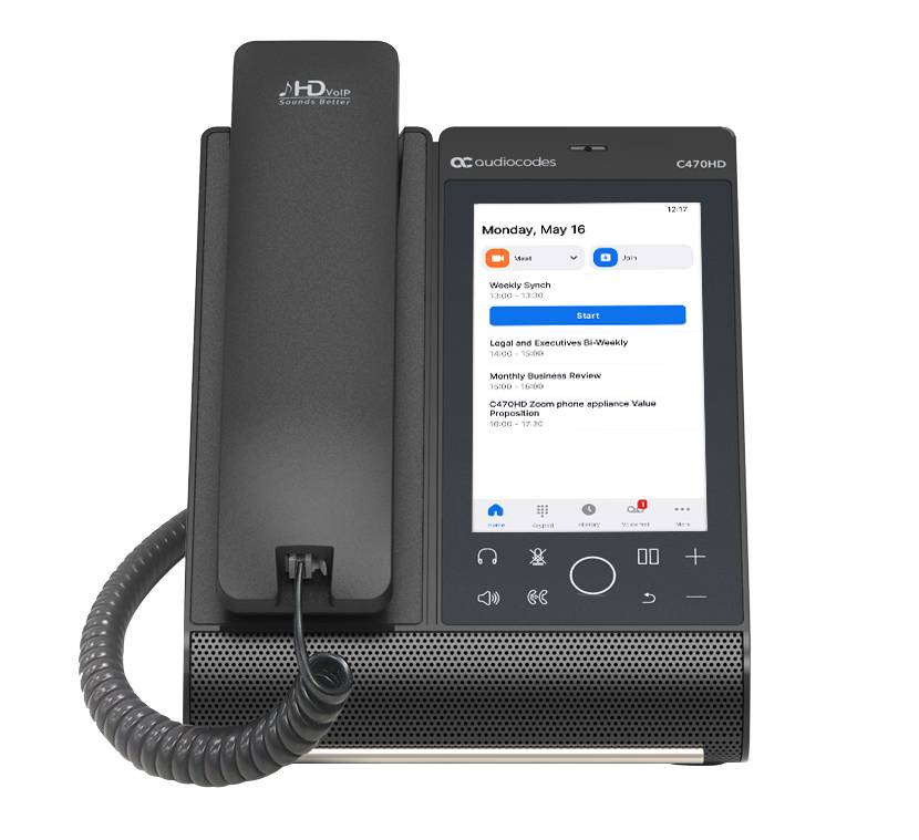 AudioCodes C470HD - VoIP-Telefon - mit Bluetooth-Schnittstelle mit Rufnummernanzeige-2