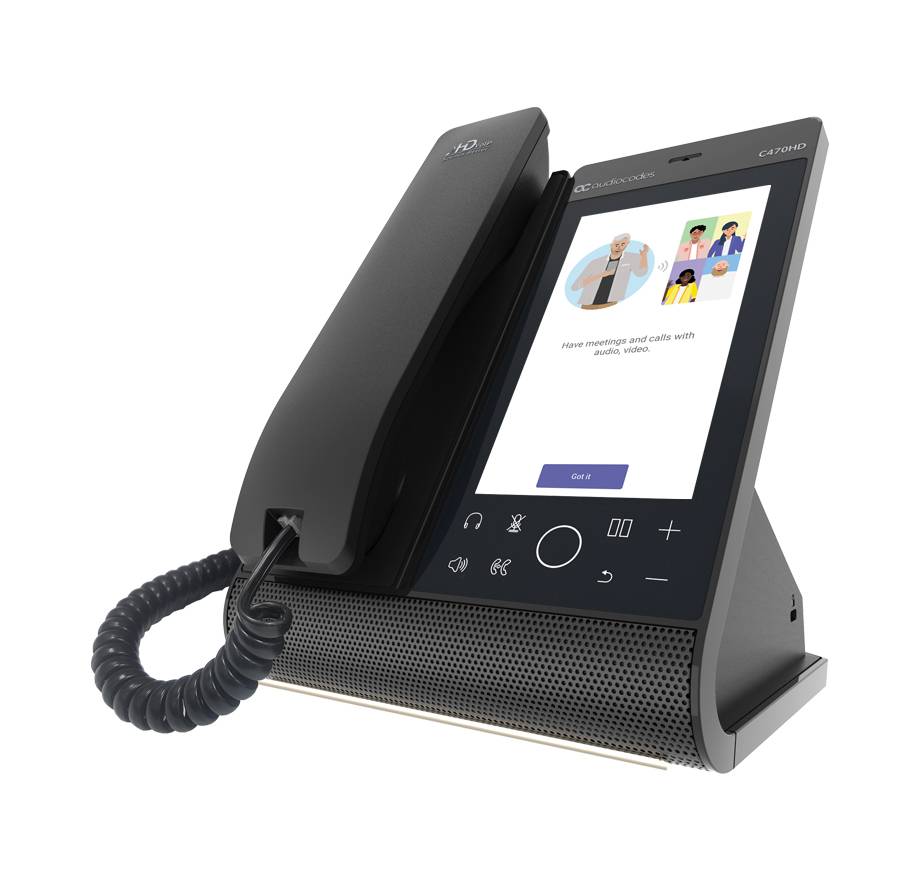 AudioCodes C470HD - VoIP-Telefon - mit Bluetooth-Schnittstelle mit Rufnummernanzeige-3