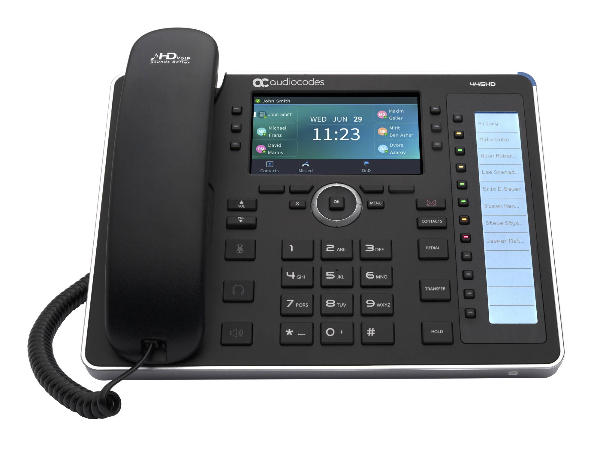 AudioCodes 445HD - VoIP-Telefon - SIP, SDP - 6 Leitungen-1