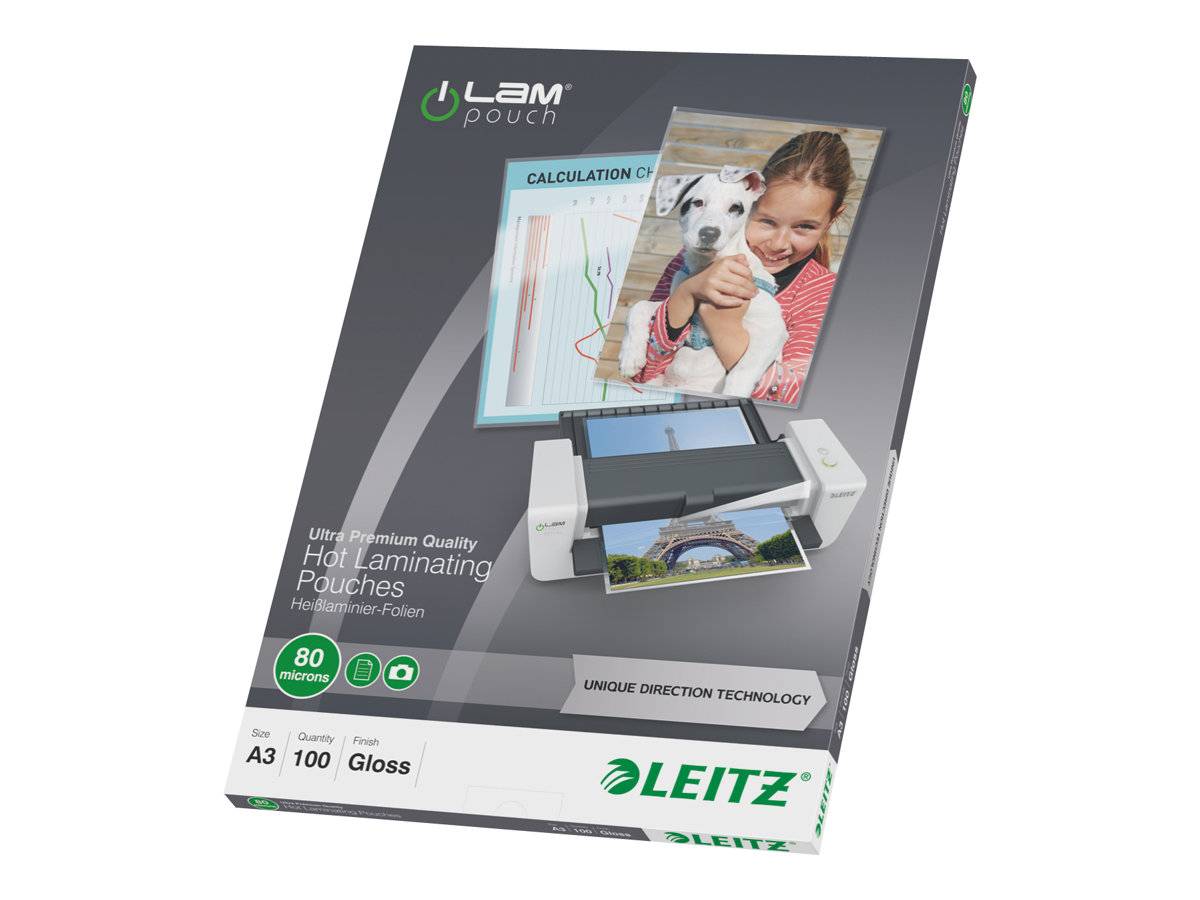 ESSELTE LEITZ - Leitz - Glänzend, kristallklar - A3 (297 x 420-7
