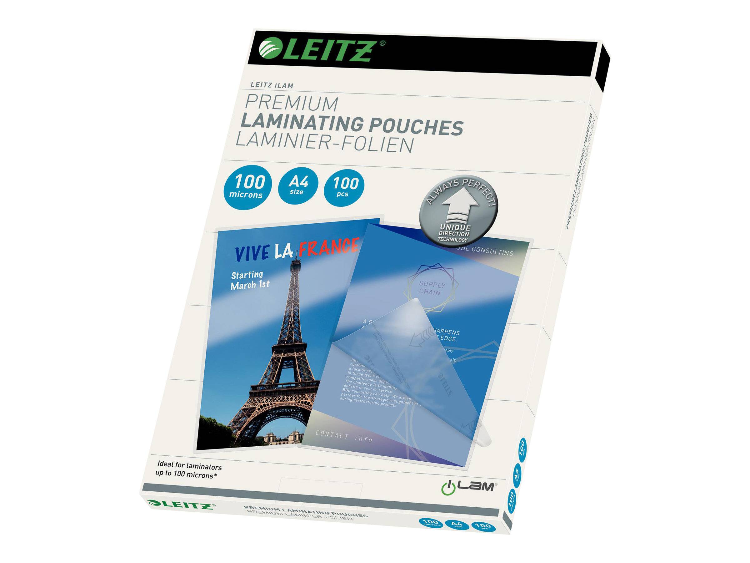 ESSELTE LEITZ - Leitz - Glänzend, kristallklar - A4 (210 x 297-0