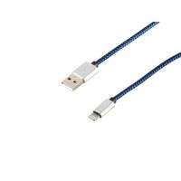 ShiverPeaks 14-50016 - 0,3 m - Lightning - USB A - Blau - Gerade - Gerade - USB--0
