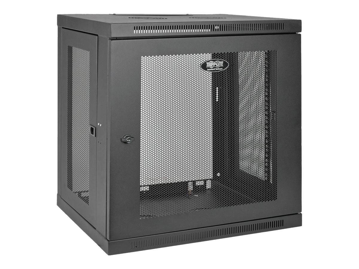 Tripp Lite 12U Wall Mount Rack Enclosure Server Cabinet w/ Door & Side Panels - Schrank Netzwerkschrank - geeignet für W-0