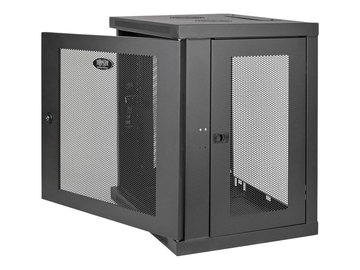 Tripp Lite 12U Wall Mount Rack Enclosure Server Cabinet w/ Door & Side Panels - Schrank Netzwerkschrank - geeignet für W-3