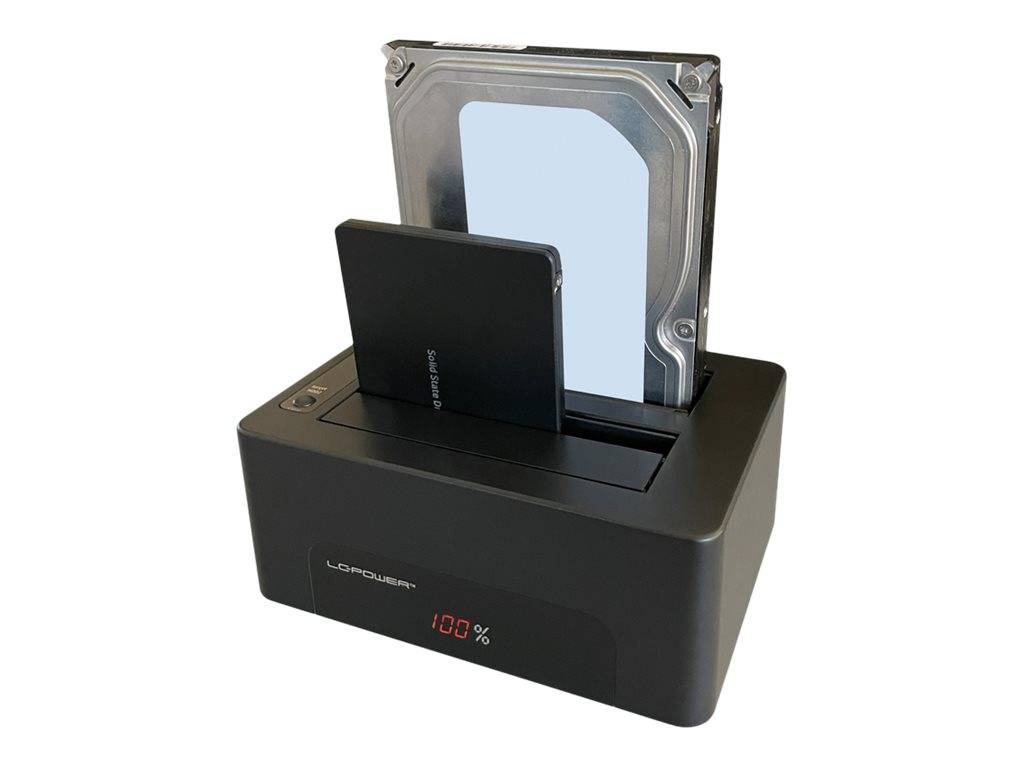 LC-Power LC-DOCK-U3-V - HDD-Dockingstation mit Netzanzeige, Ein/Aus-Schalter Sch-0
