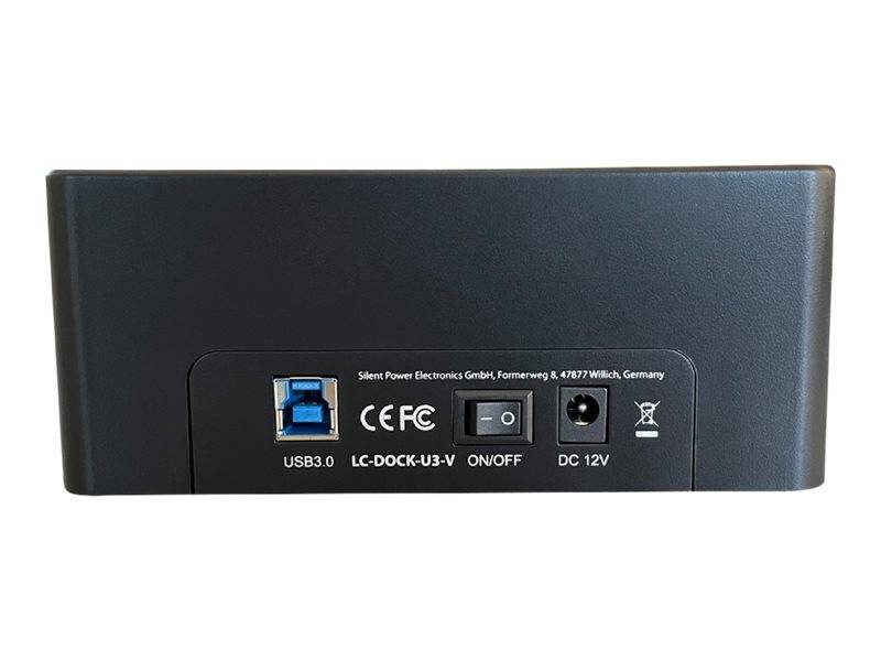 LC-Power LC-DOCK-U3-V - HDD-Dockingstation mit Netzanzeige, Ein/Aus-Schalter Sch-1