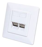 Intellinet - Wandplatte - CAT 6 10G - mit Beschriftungsfenster-1