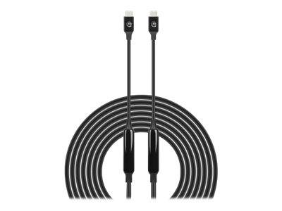 Manhattan USB-C to USB-C Cable, 5m, Active, Male to Male, Black, 10 Gbps (USB 3.-1