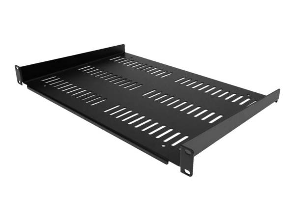 StarTech.com 1HE 19 Zoll Fachboden für netzwerk schrank - Freitragende perforierte Rack ablage für Serverschrank/Rack -