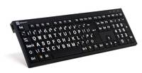 Logickeyboard Largeprint - Tastatur - USB - Weiß - TL: Französisch, AZERTY-1