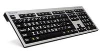 Logickeyboard LKB-LPRNTWB-AJPU - Full-size (100%) - Verkabelt - USB - Schwarz - Silber - TL: Französisch, AZERTY-0