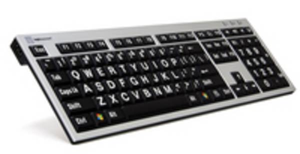 Logickeyboard LKB-LPRNTWB-AJPU - Full-size (100%) - Verkabelt - USB - Schwarz - Silber - TL: Französisch, AZERTY