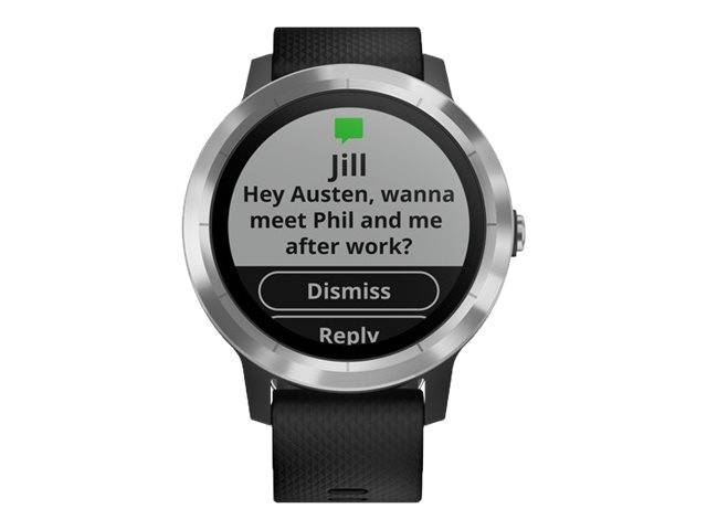 Garmin vívoactive 3 - Edelstahl - intelligente Uhr mit Band-1