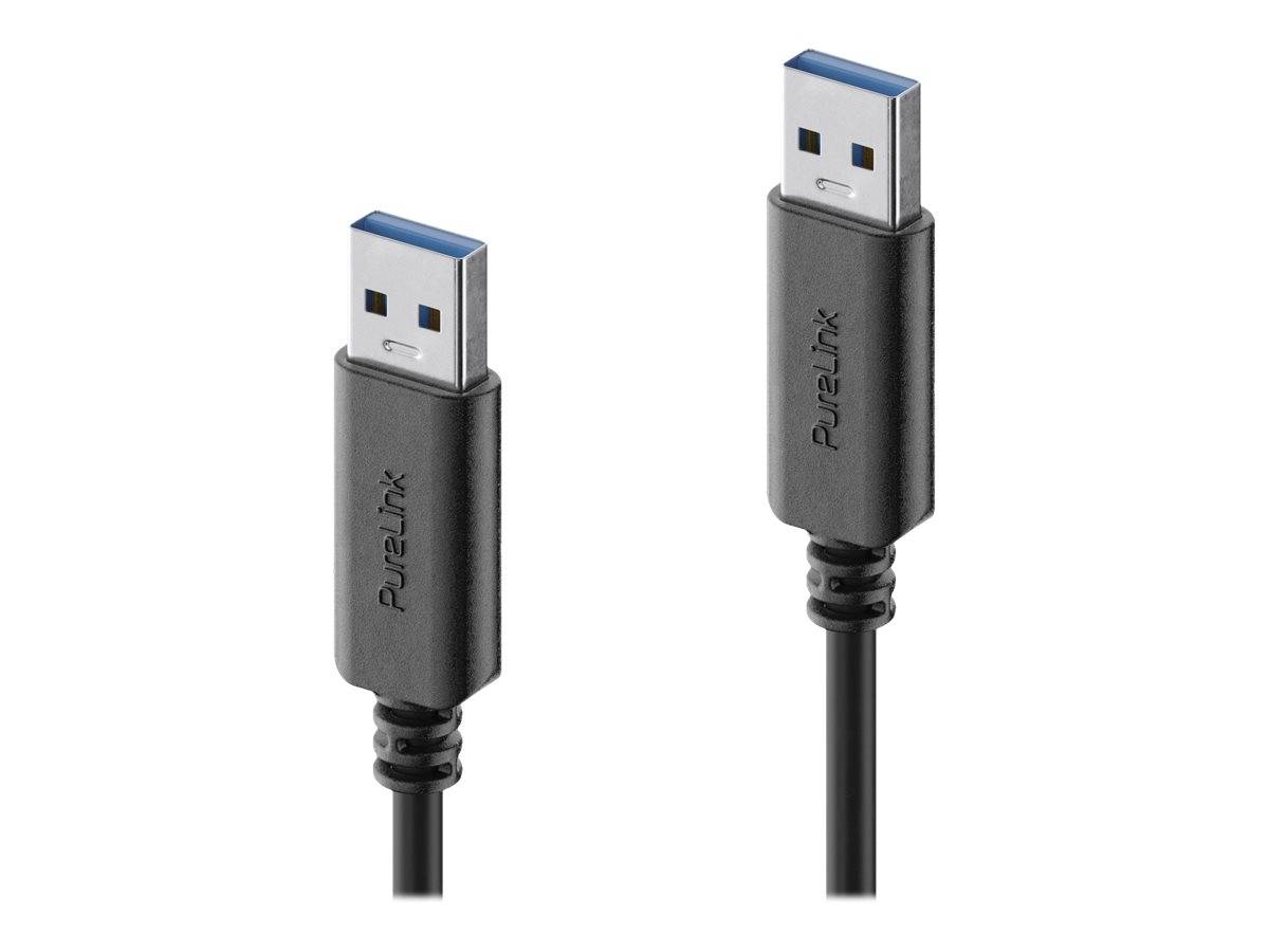 Premium USB v3.2 USB-A Kabel - 0.50m, schwarz-1