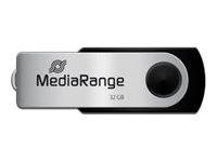 MEDIARANGE MR911-2 - USB-Flash-Laufwerk - 32 GB - USB 2.0 - Schwarz - Silber-0