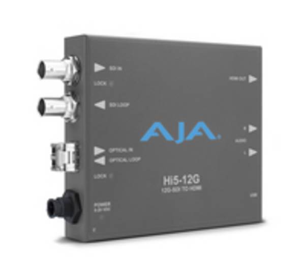 AJA HI5-12G-R - Aktiver Videokonverter - Grau - 4096 x 2160 - -