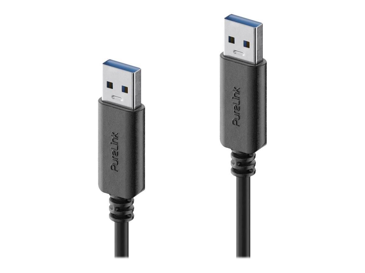 Premium USB v3.2 USB-A Kabel - 0.50m, schwarz-1