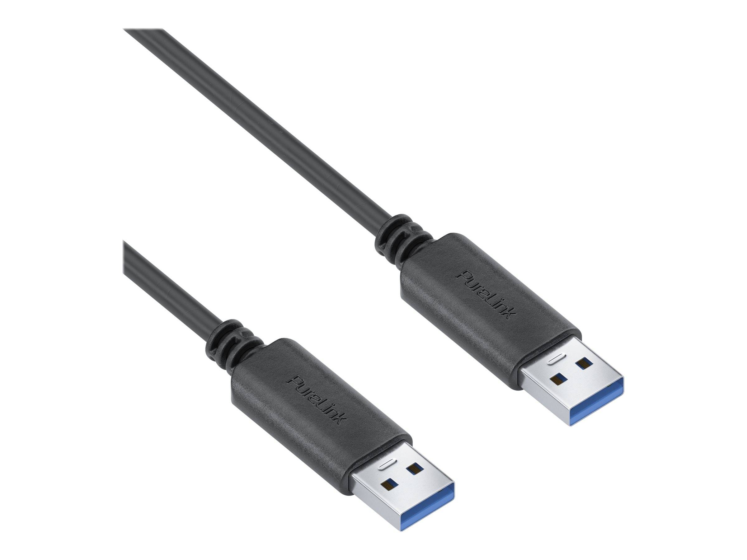 Premium USB v3.2 USB-A Kabel - 1.00m, schwarz-1