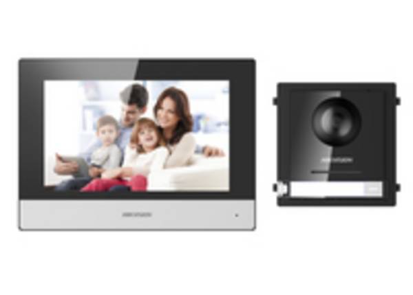Hikvision DS-KIS602 IP Video-Türsprechanlage – Komplettes Türsprechset mit Innenmonitor und Türstation