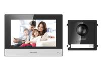 Hikvision DS-KIS602 IP Video-Türsprechanlage – Komplettes Türsprechset mit Innenmonitor und Türstation-0