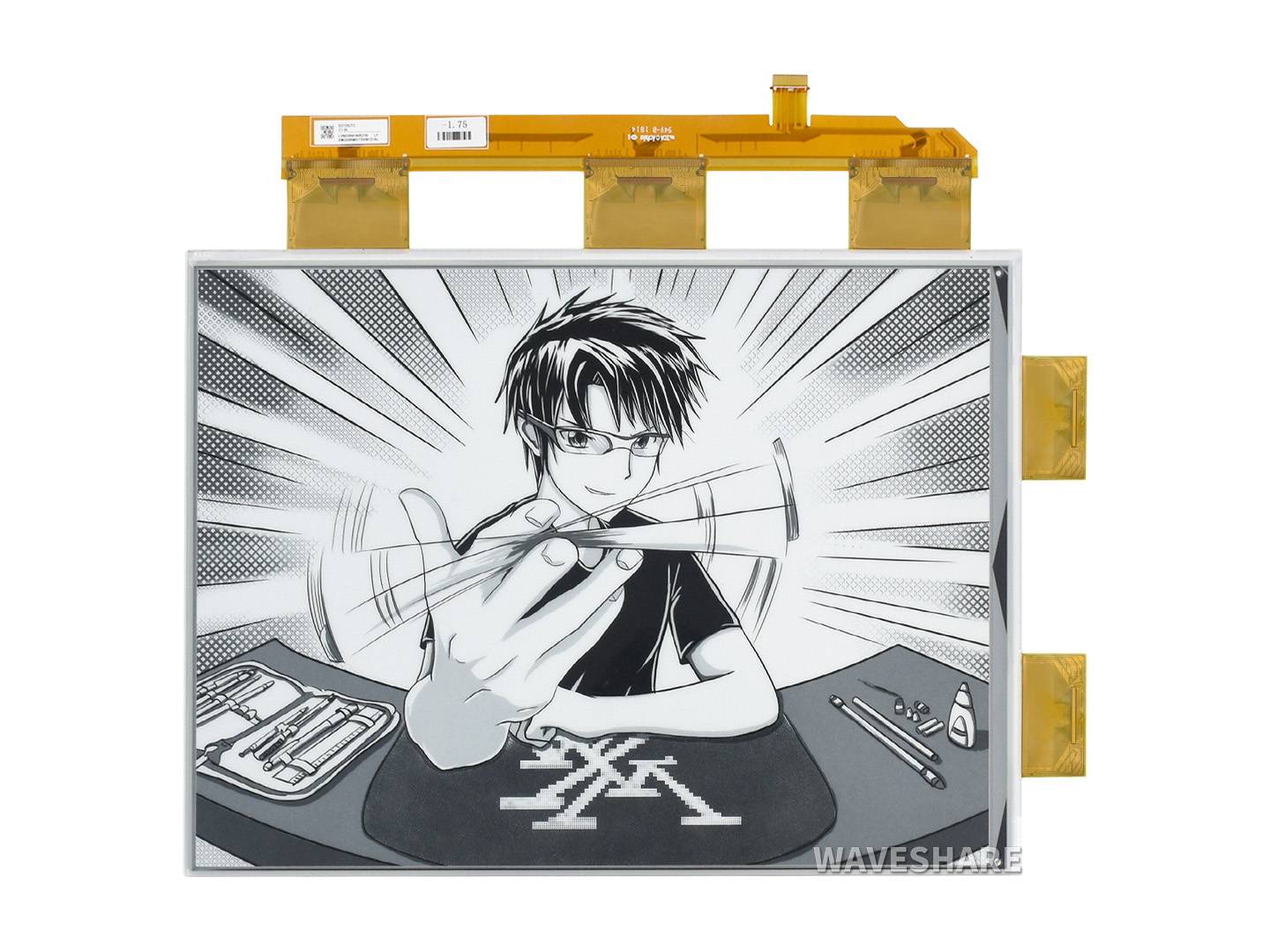 WaveShare 13.3inch e-Paper e-Ink Raw Display, 1600×1200, Black / White, 16 Grey Scales, Parallel-1