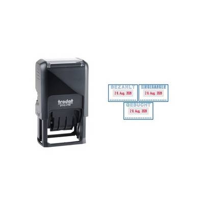 Trodat Printy 4750/L2 - Stempel - Selbstfärbend - Zweifarbig (Blau, Rot)-0