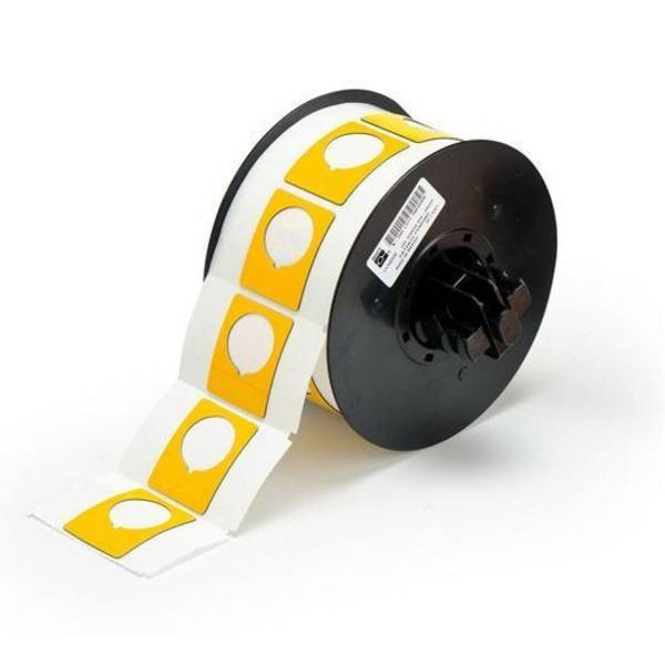 Etiketten für Taster, gelb, 38,1 x 30,48 mm, LochØ 22,50 mm, für i3300/i5300/BBP3x/S3xxx